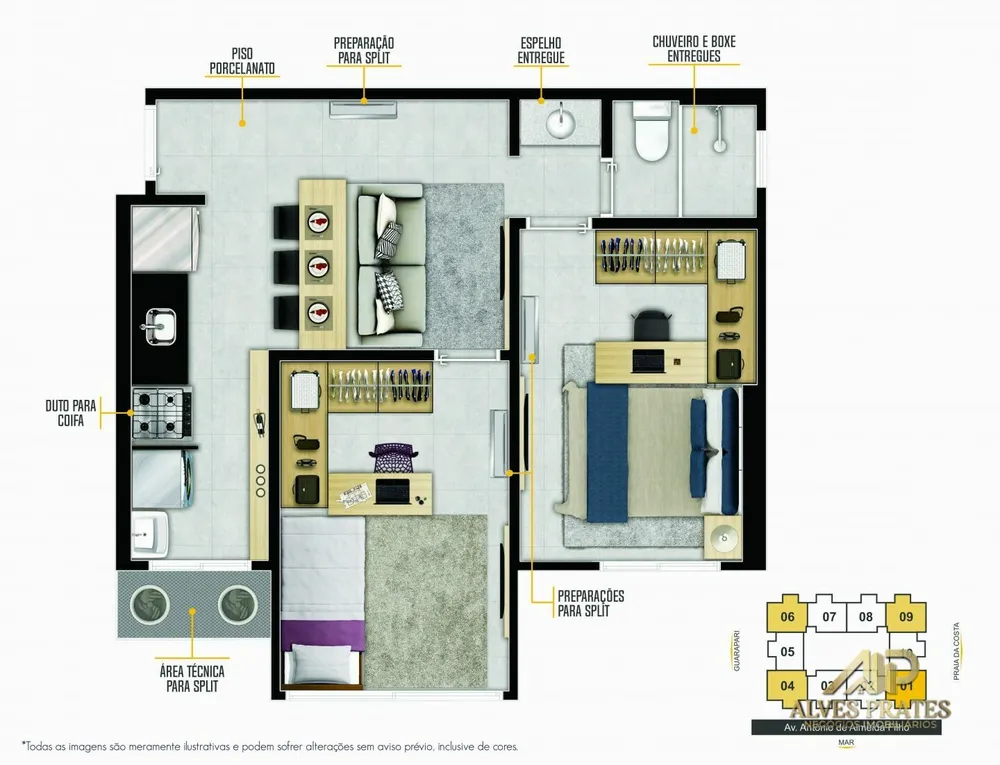 Apartamento, 2 quartos, 60 m² - Foto 24