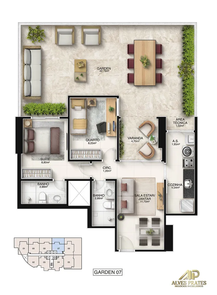 Apartamento, 2 quartos, 56 m² - Foto 26