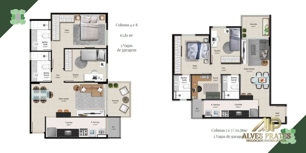Apartamento, 2 quartos, 65 m² - Foto 9