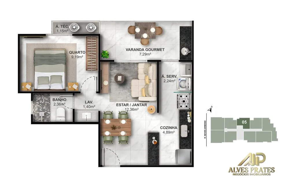 Apartamento, 2 quartos, 63 m² - Foto 14