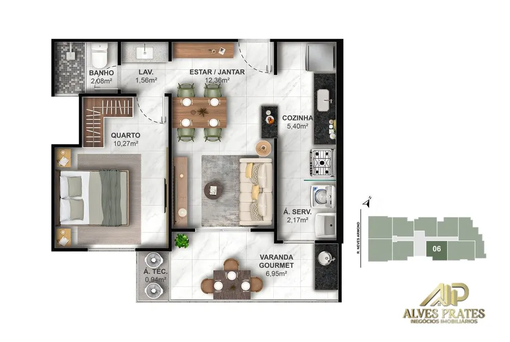 Apartamento, 2 quartos, 63 m² - Foto 15