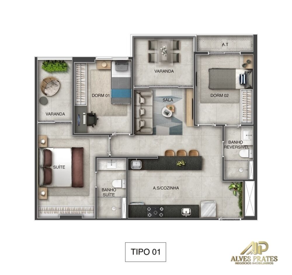 Apartamento, 3 quartos, 73 m² - Foto 15