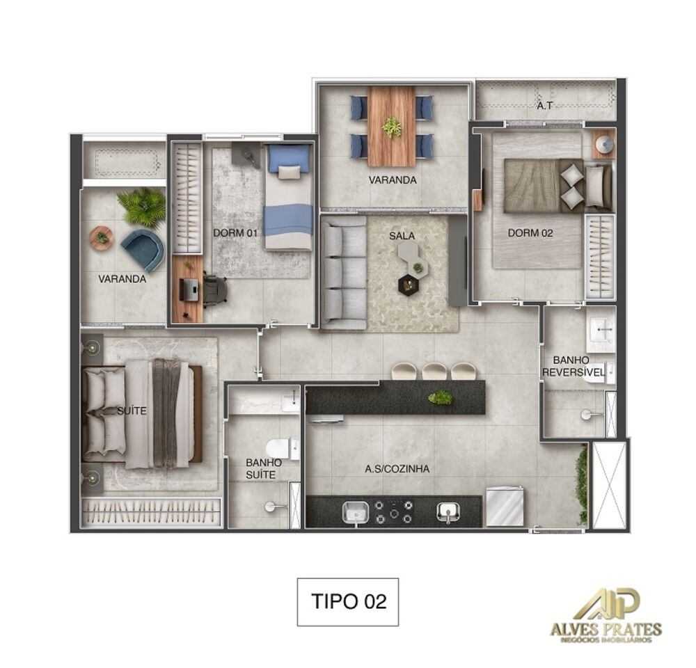Apartamento, 3 quartos, 73 m² - Foto 16