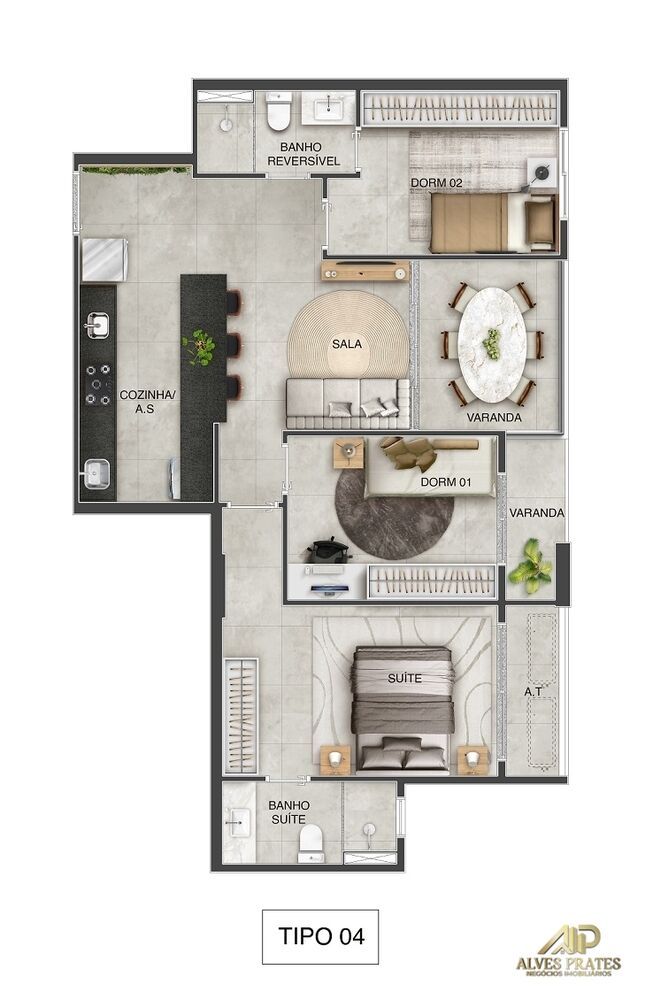 Apartamento, 3 quartos, 73 m² - Foto 17