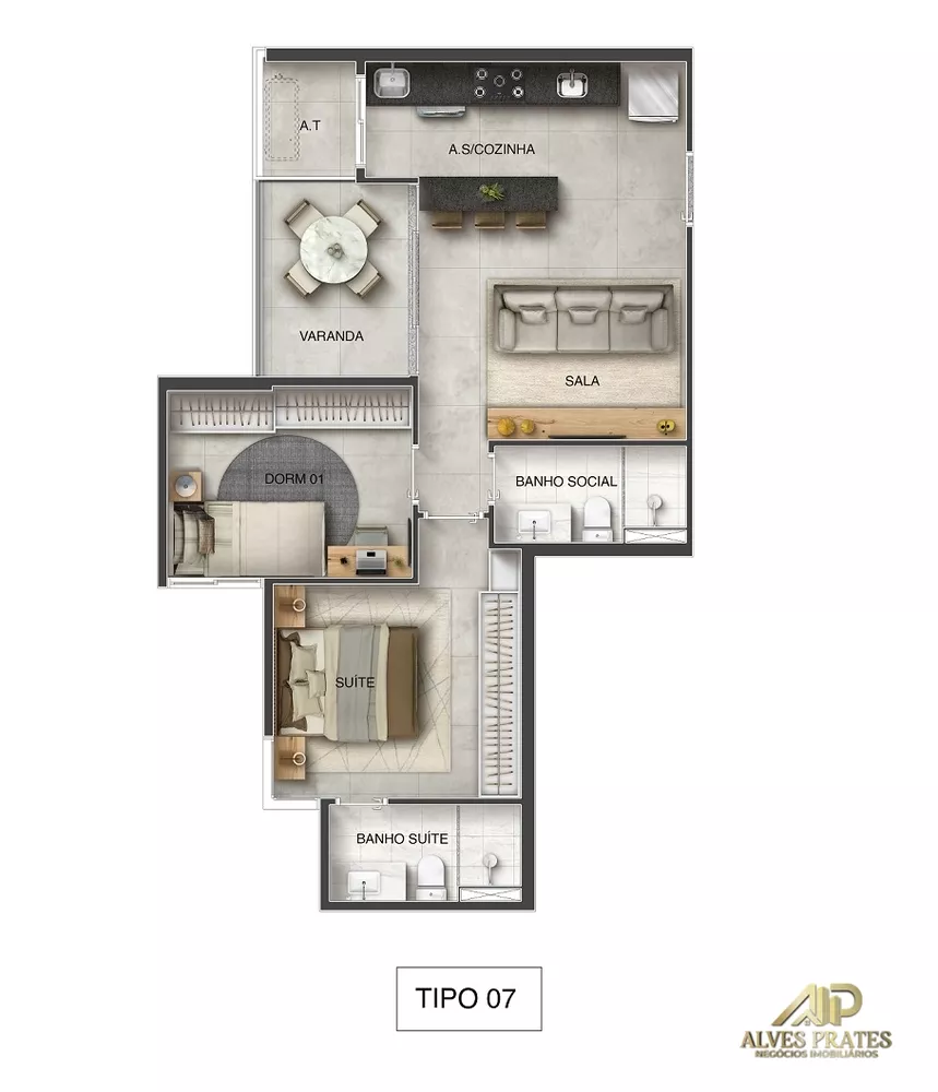 Apartamento, 3 quartos, 73 m² - Foto 20