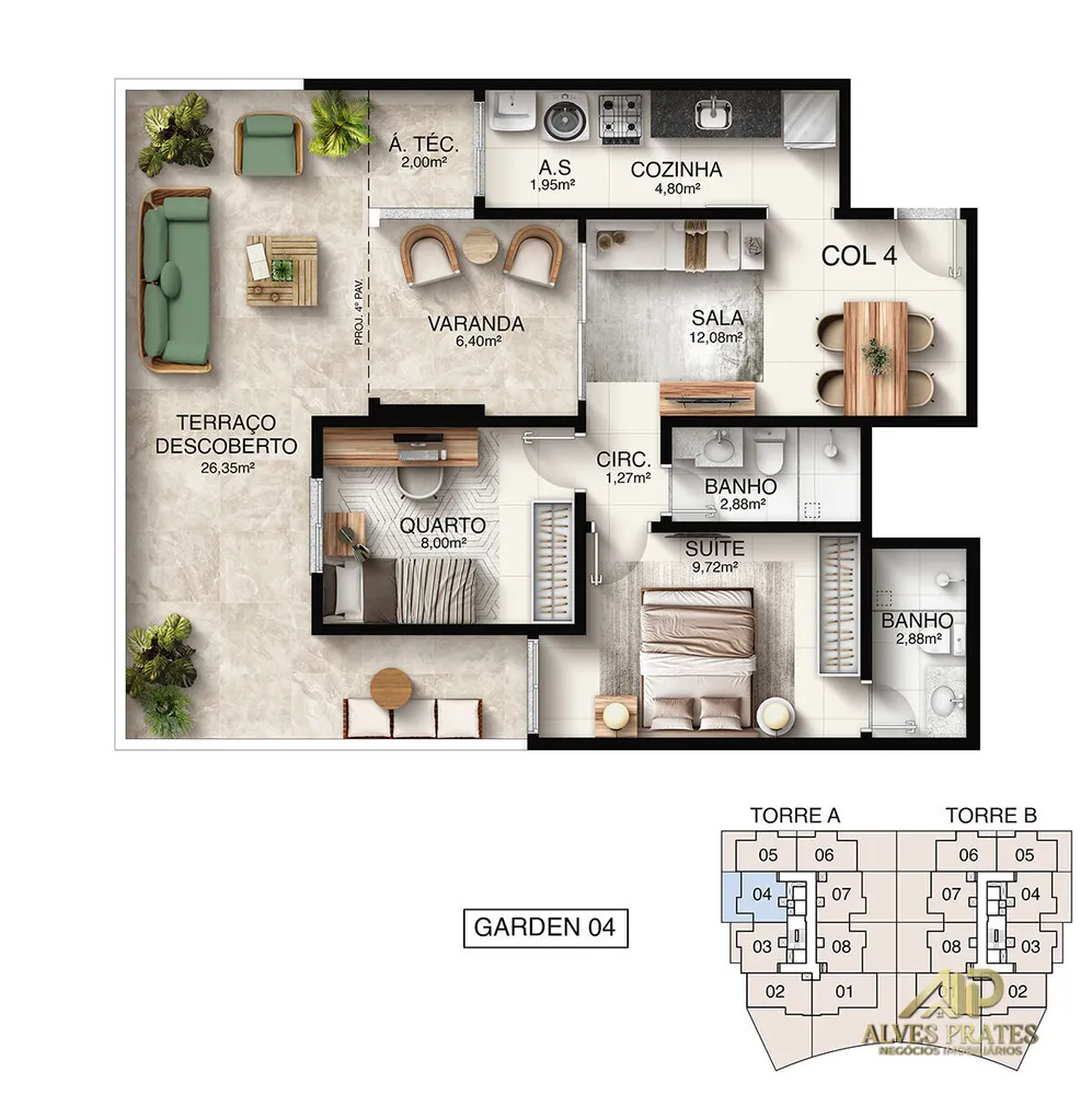 Apartamento, 2 quartos, 59 m² - Foto 14