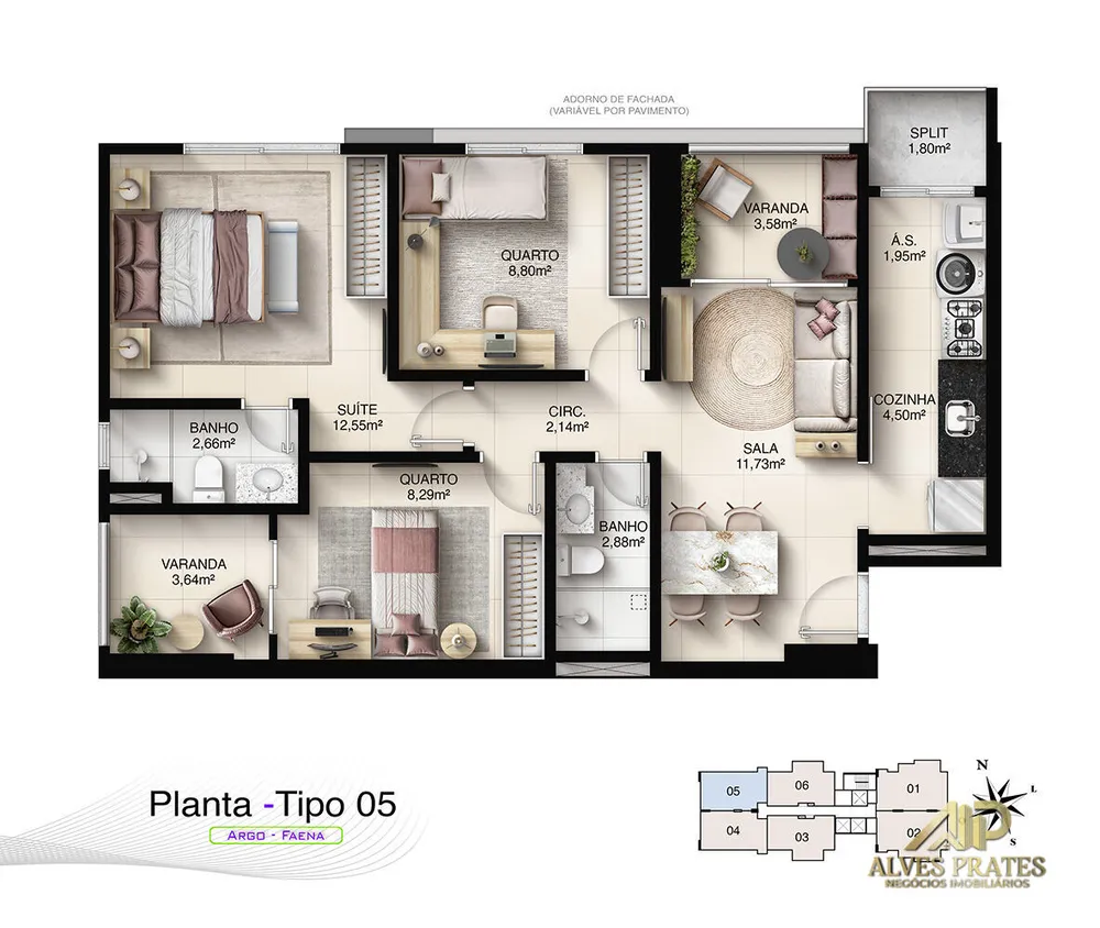 Apartamento, 3 quartos, 95 m² - Foto 7