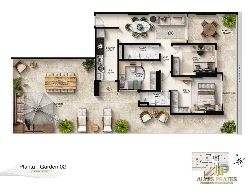 Apartamento, 3 quartos, 95 m² - Foto 3