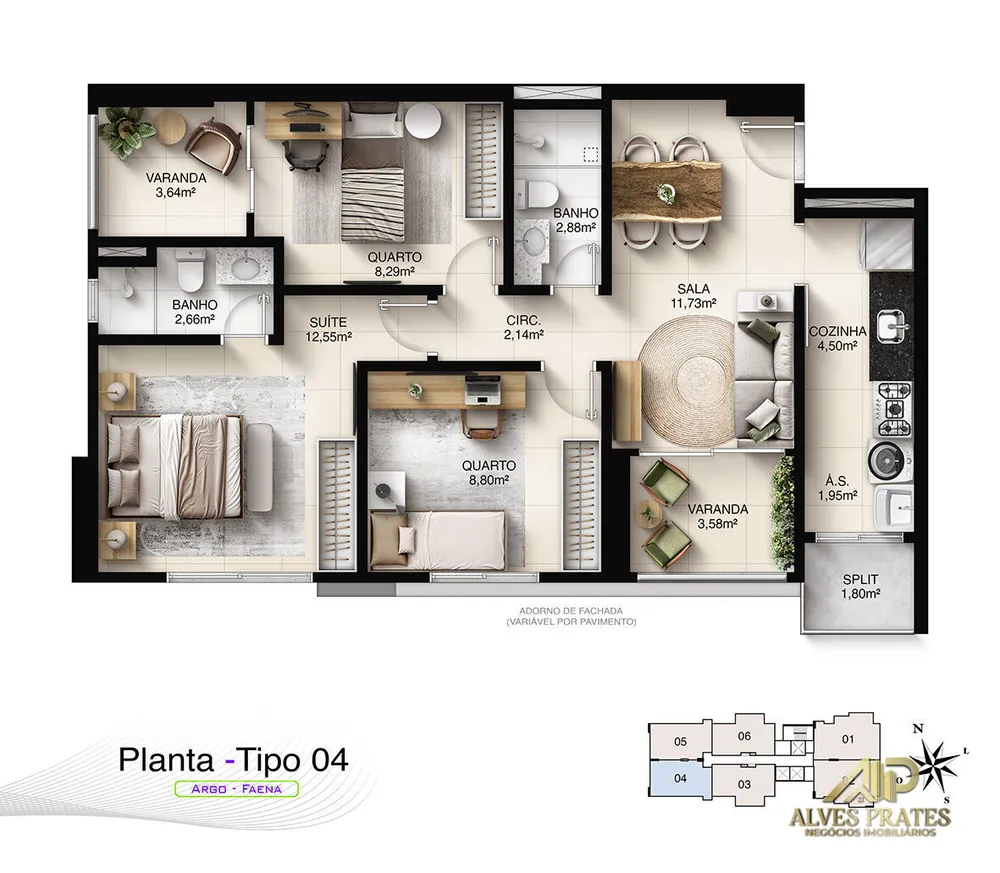 Apartamento, 3 quartos, 95 m² - Foto 9