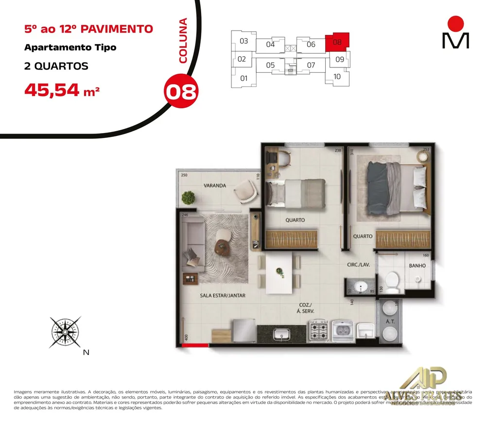 Apartamento, 2 quartos, 58 m² - Foto 7