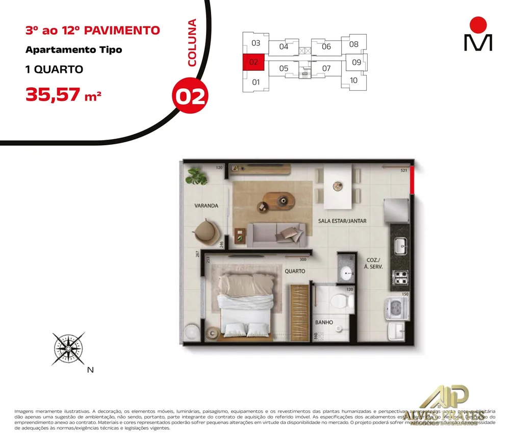 Apartamento, 2 quartos, 58 m² - Foto 8
