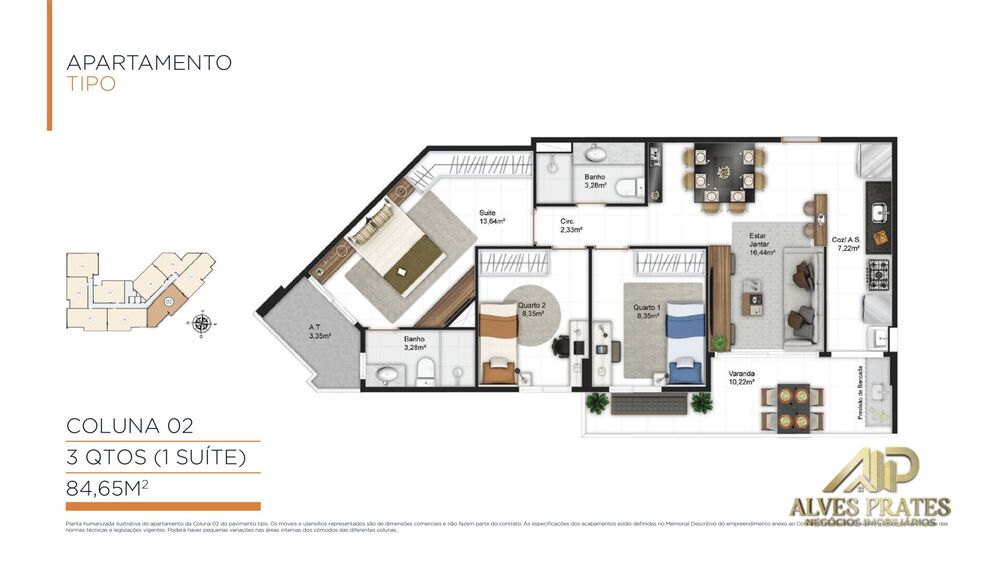 Apartamento à venda com 2 quartos, 63m² - Foto 15
