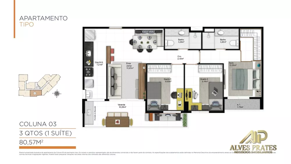 Apartamento, 2 quartos, 63 m² - Foto 17