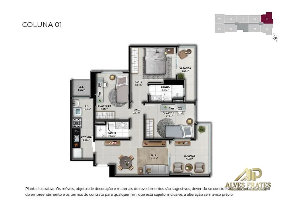 Apartamento, 2 quartos, 61 m² - Foto 24