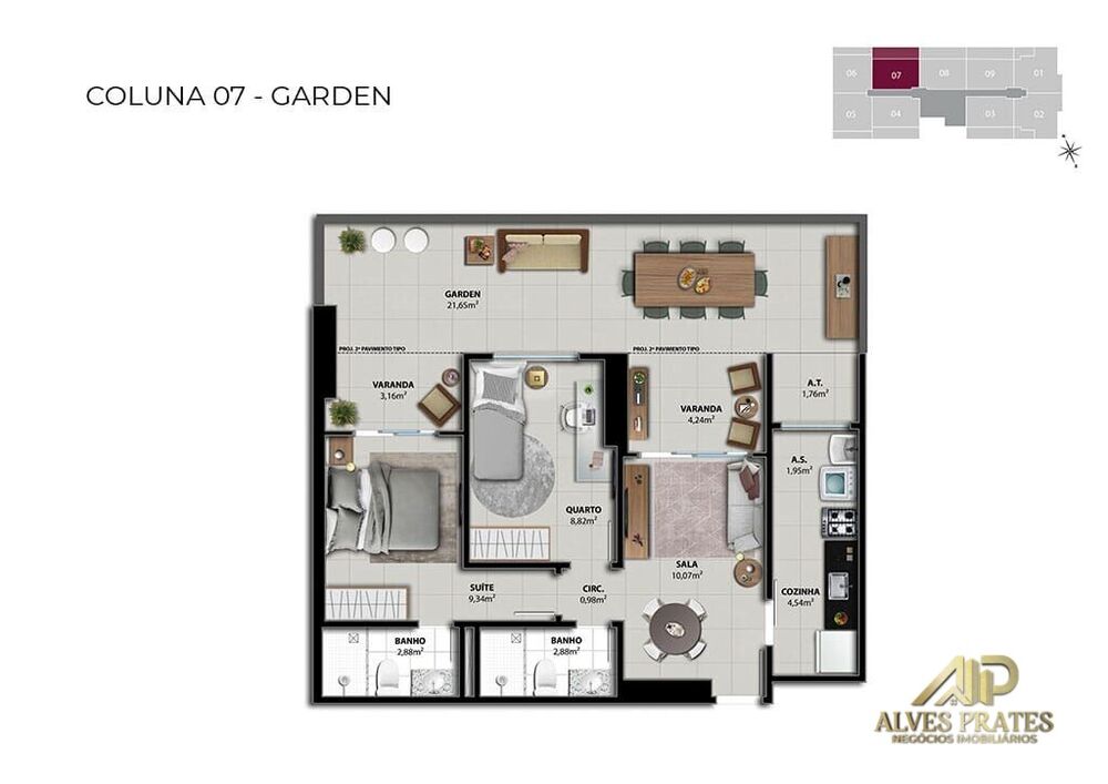 Apartamento, 2 quartos, 61 m² - Foto 11