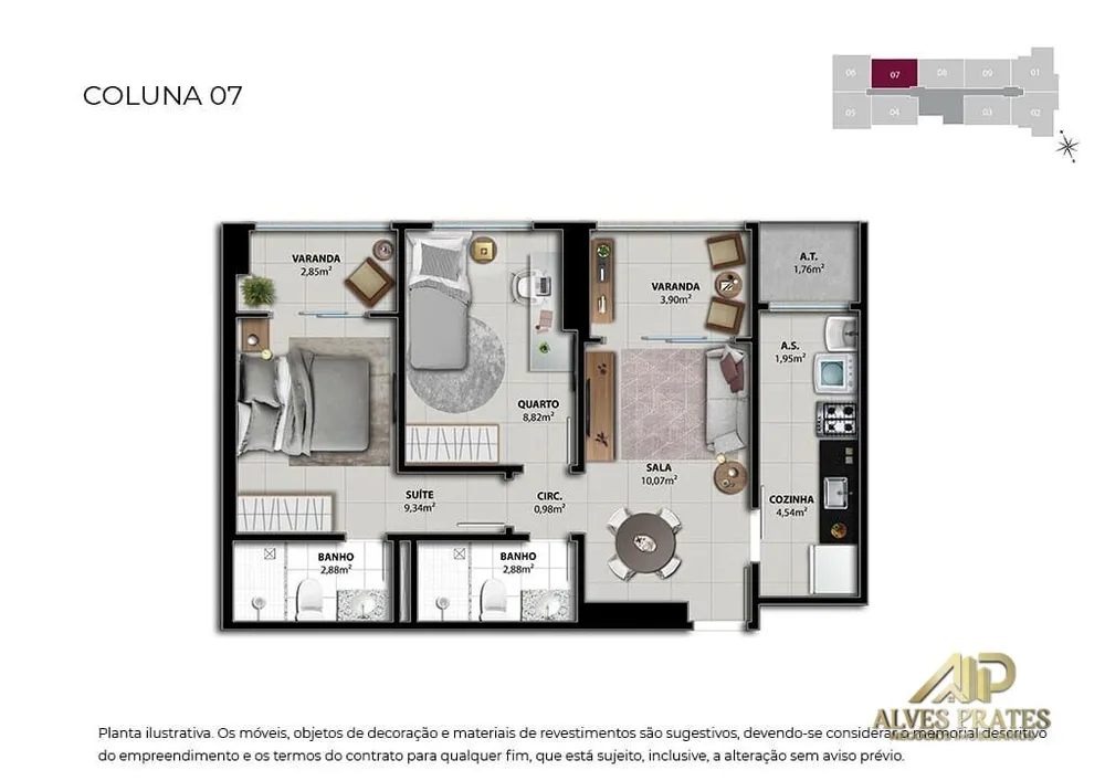 Apartamento, 2 quartos, 61 m² - Foto 26