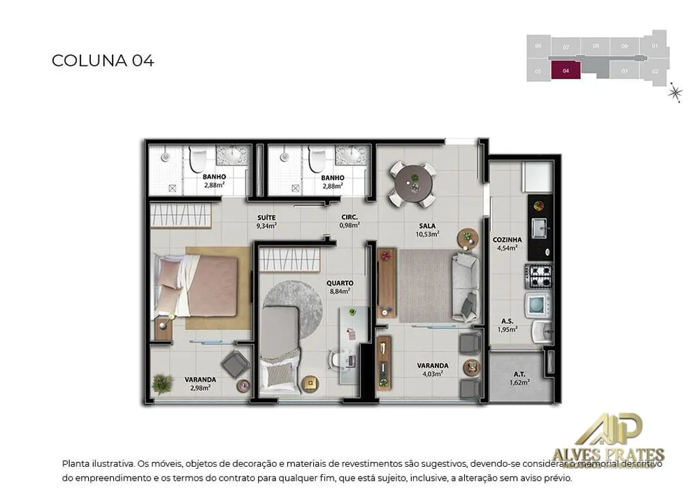 Apartamento, 2 quartos, 61 m² - Foto 17