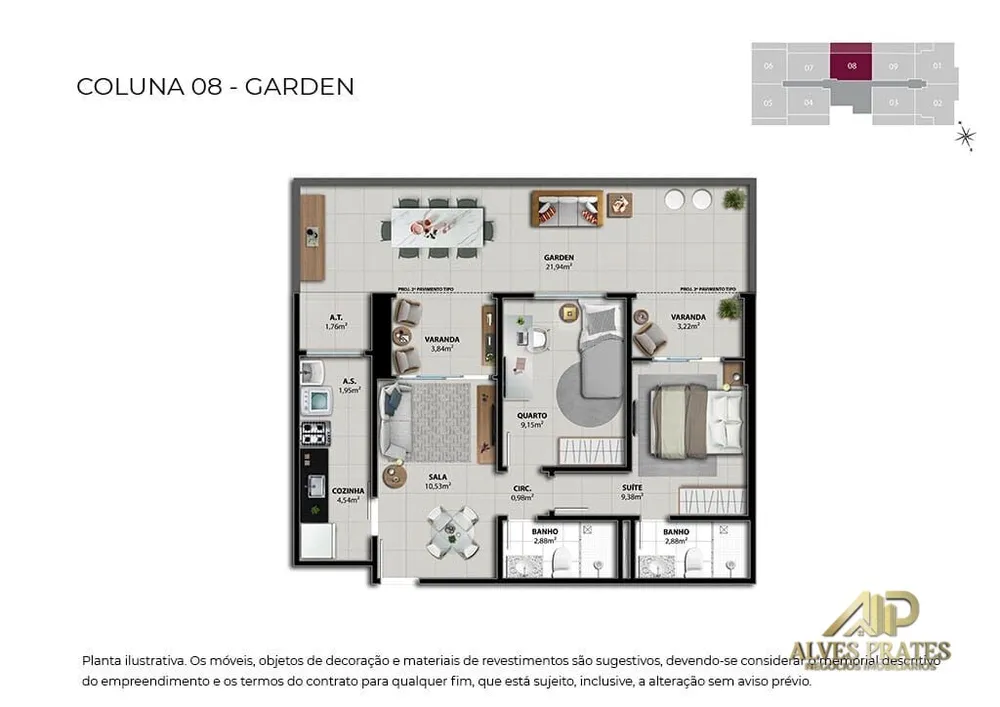 Apartamento, 2 quartos, 61 m² - Foto 29