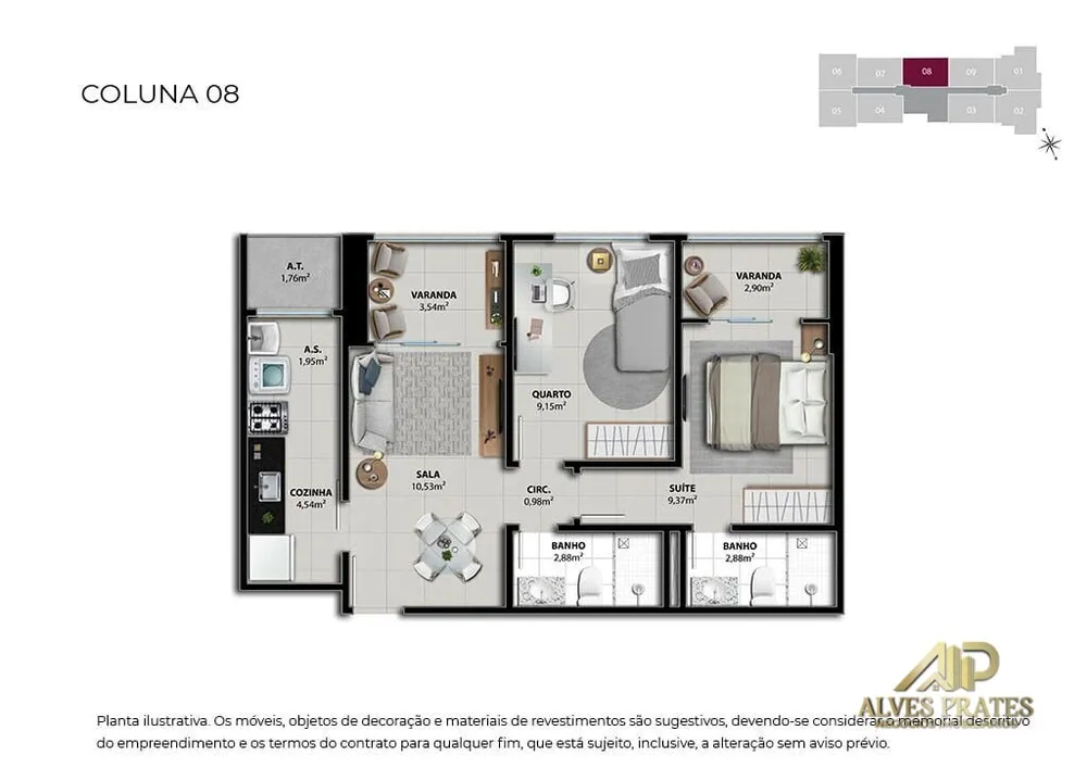 Apartamento, 2 quartos, 61 m² - Foto 18