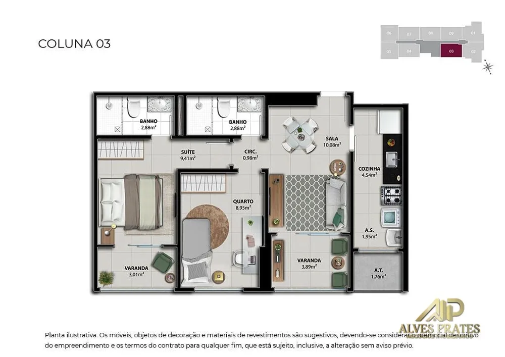Apartamento, 2 quartos, 61 m² - Foto 18