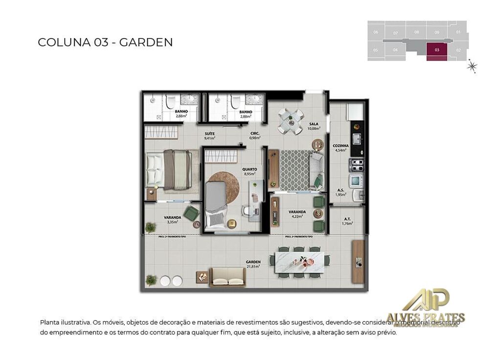 Apartamento, 2 quartos, 61 m² - Foto 8