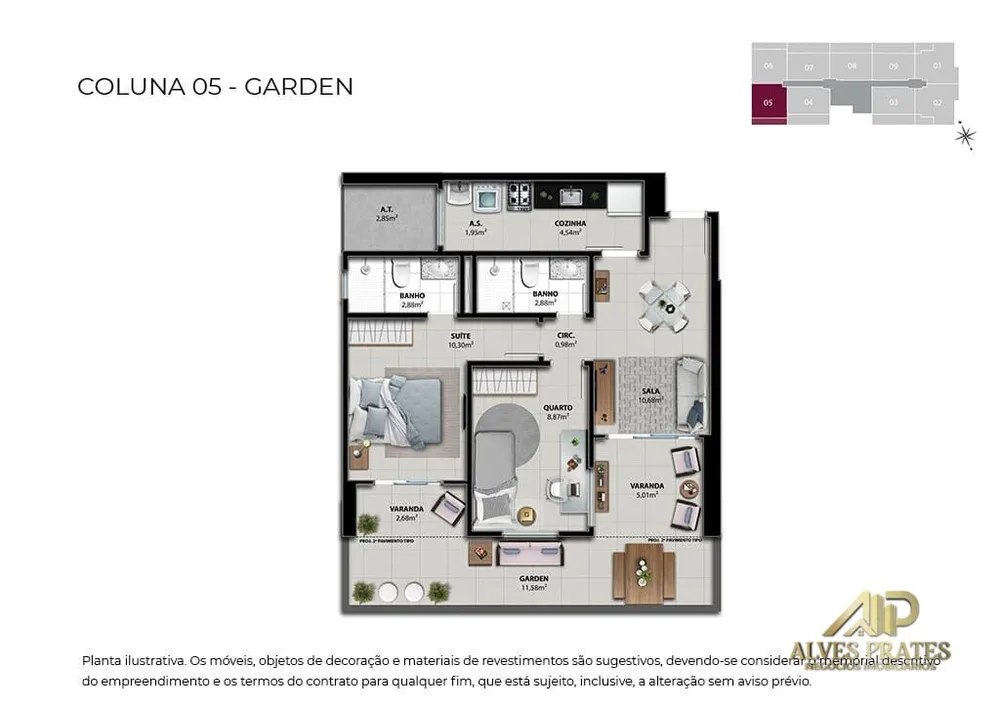 Apartamento, 2 quartos, 61 m² - Foto 23