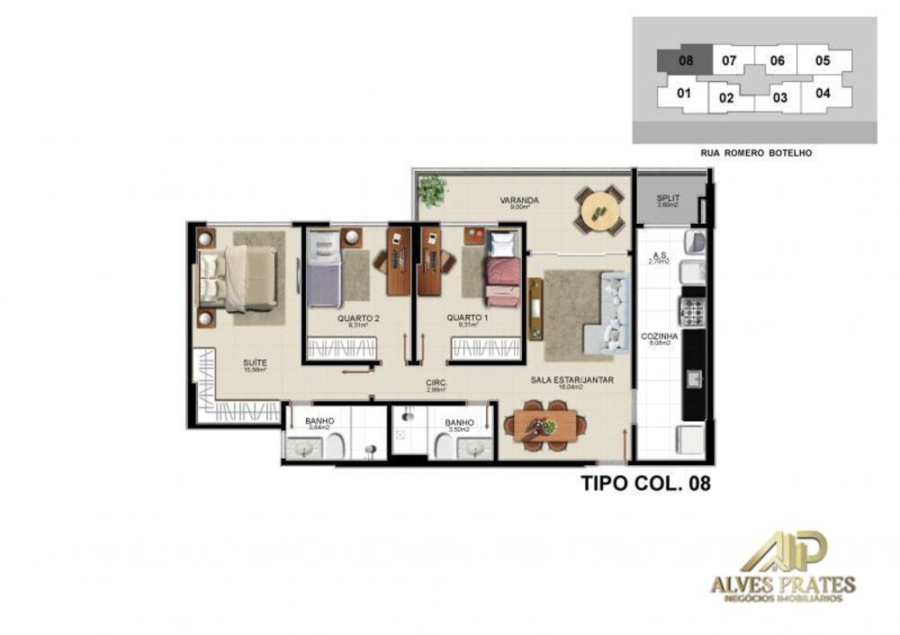 Apartamento, 3 quartos, 93 m² - Foto 10