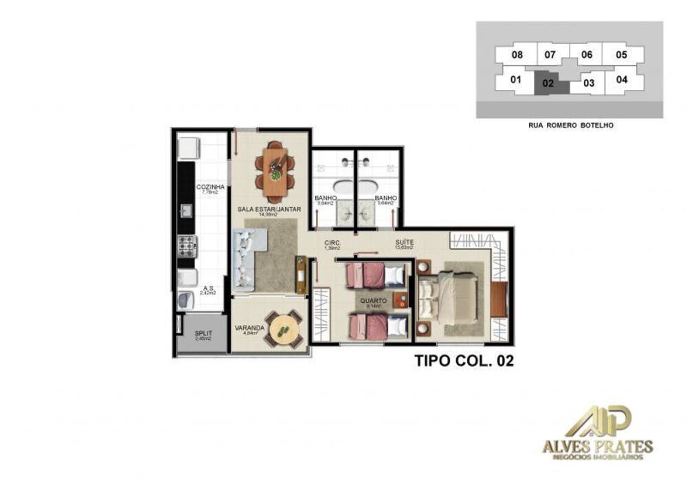 Apartamento, 3 quartos, 93 m² - Foto 2