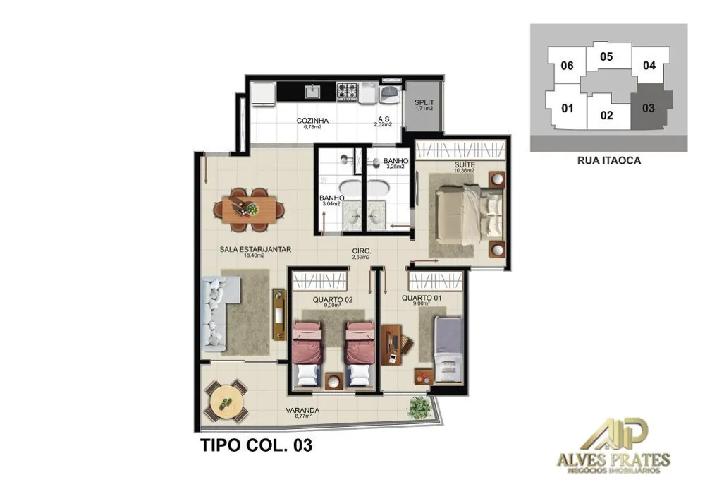 Apartamento, 3 quartos, 85 m² - Foto 13