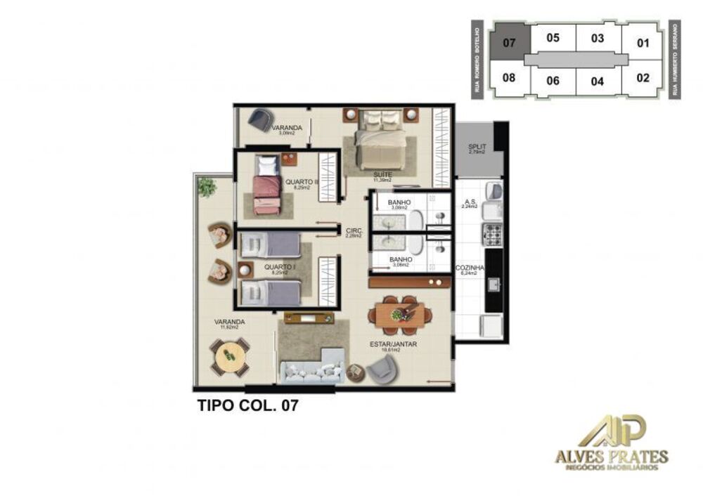 Apartamento, 3 quartos, 82 m² - Foto 1