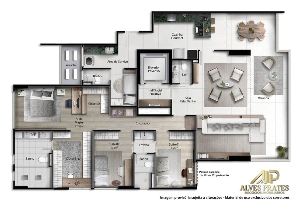 Apartamento, 4 quartos, 171 m² - Foto 20