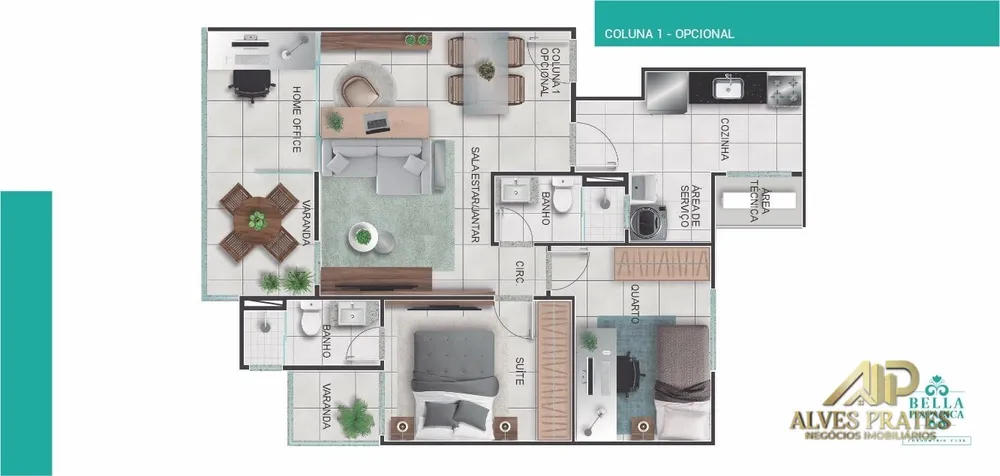 Apartamento, 2 quartos, 57 m² - Foto 23