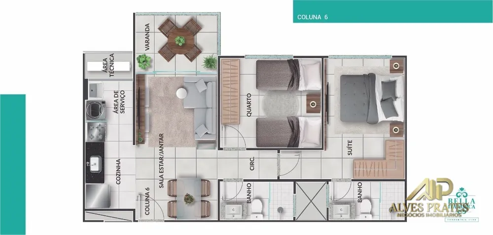 Apartamento, 2 quartos, 57 m² - Foto 20