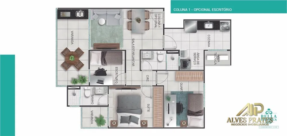 Apartamento, 2 quartos, 57 m² - Foto 19