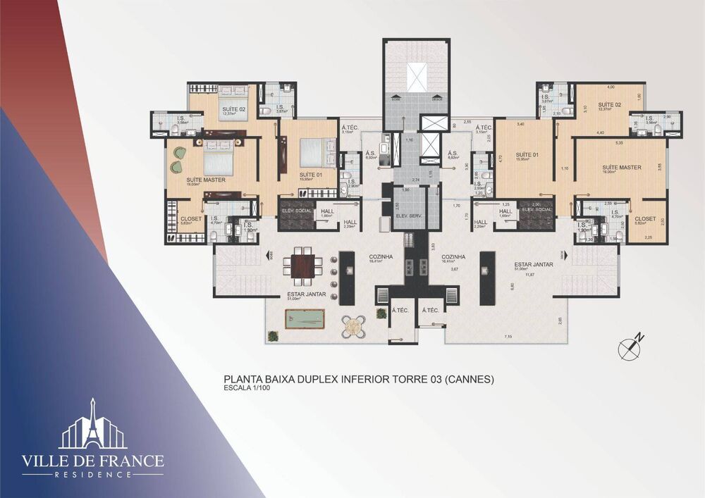 Apartamento à venda com 3 quartos - Foto 2