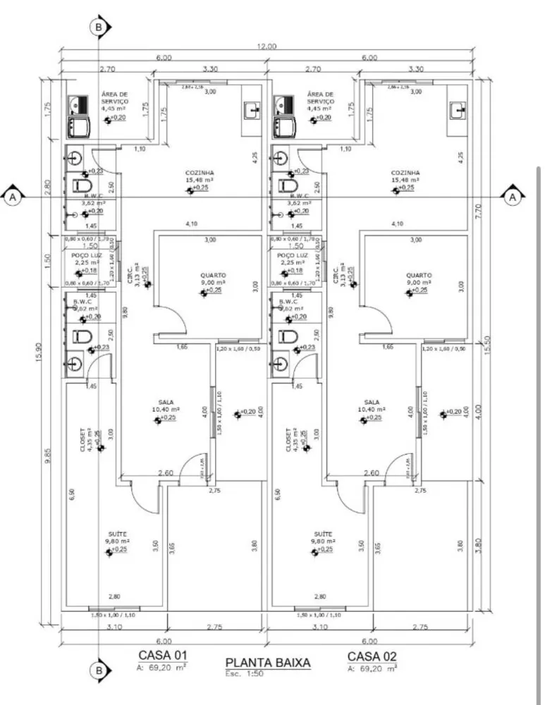 Casa, 2 quartos, 69 m² - Foto 12