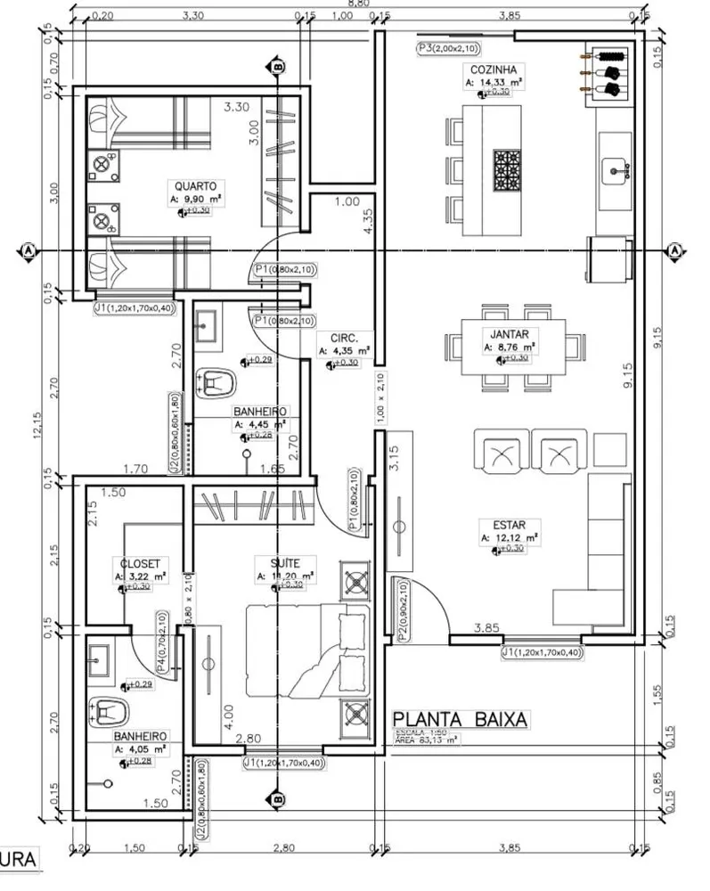 Casa, 2 quartos, 83 m² - Foto 2