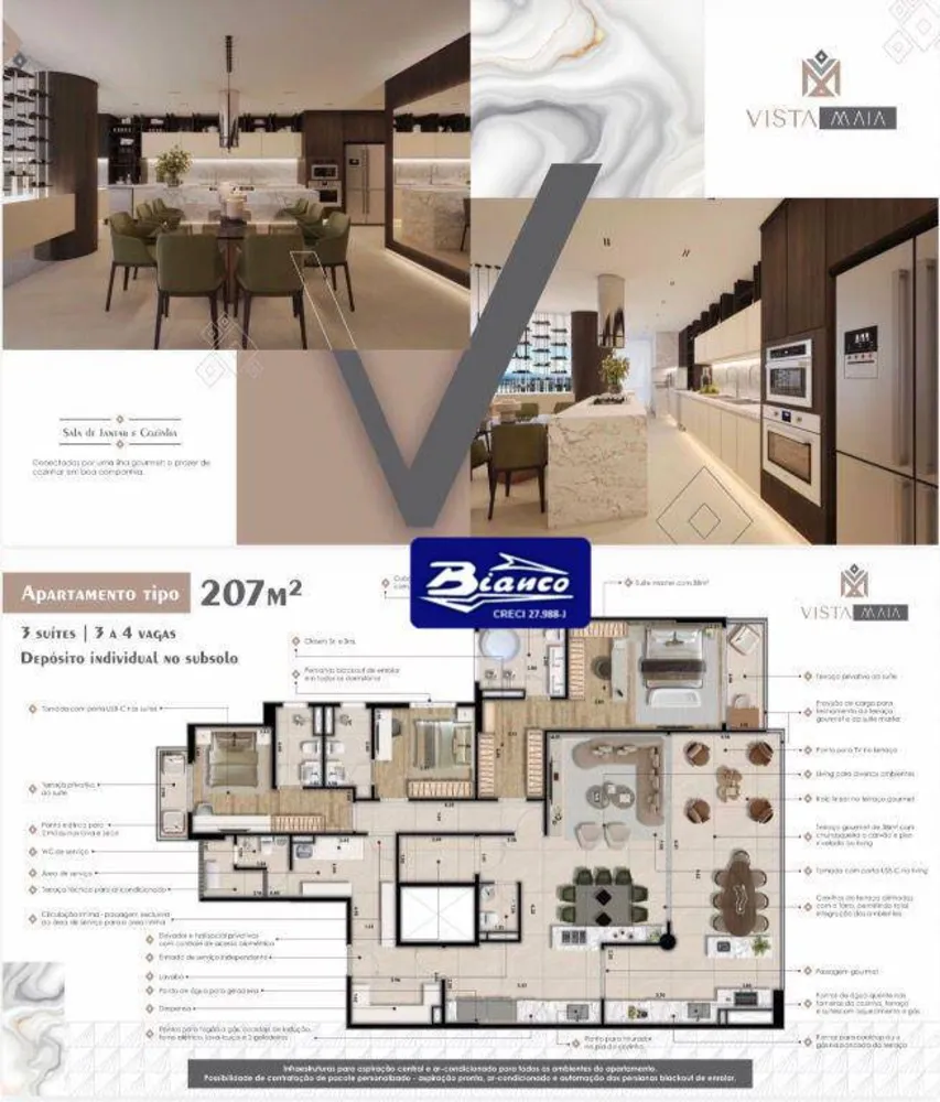 Apartamento, 3 quartos, 207 m² - Foto 2