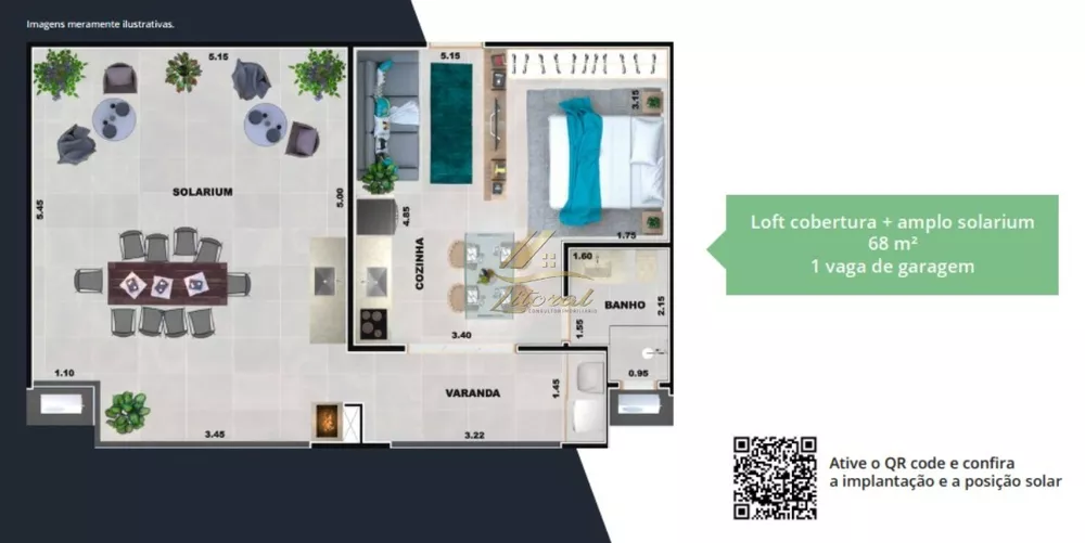 Apartamento, 1 quarto, 45 m² - Foto 1
