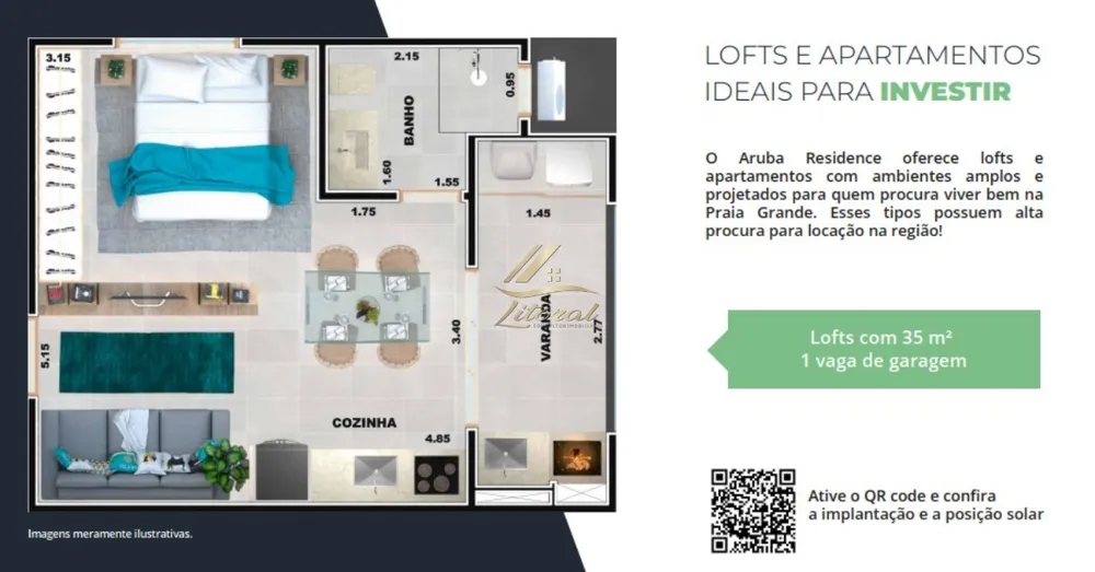 Apartamento, 1 quarto, 45 m² - Foto 8