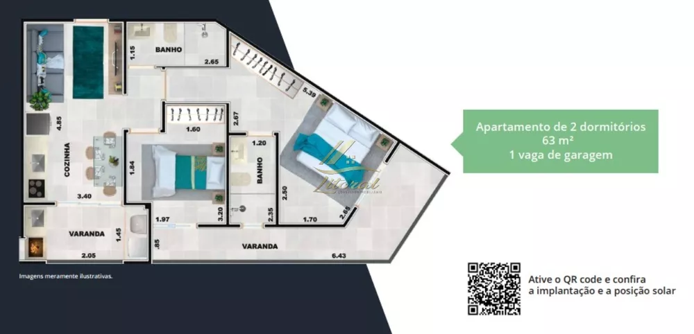 Apartamento, 1 quarto, 45 m² - Foto 3