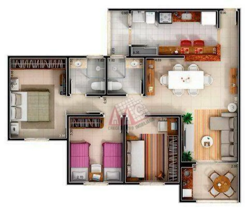 Apartamento, 3 quartos, 89 m² - Foto 13