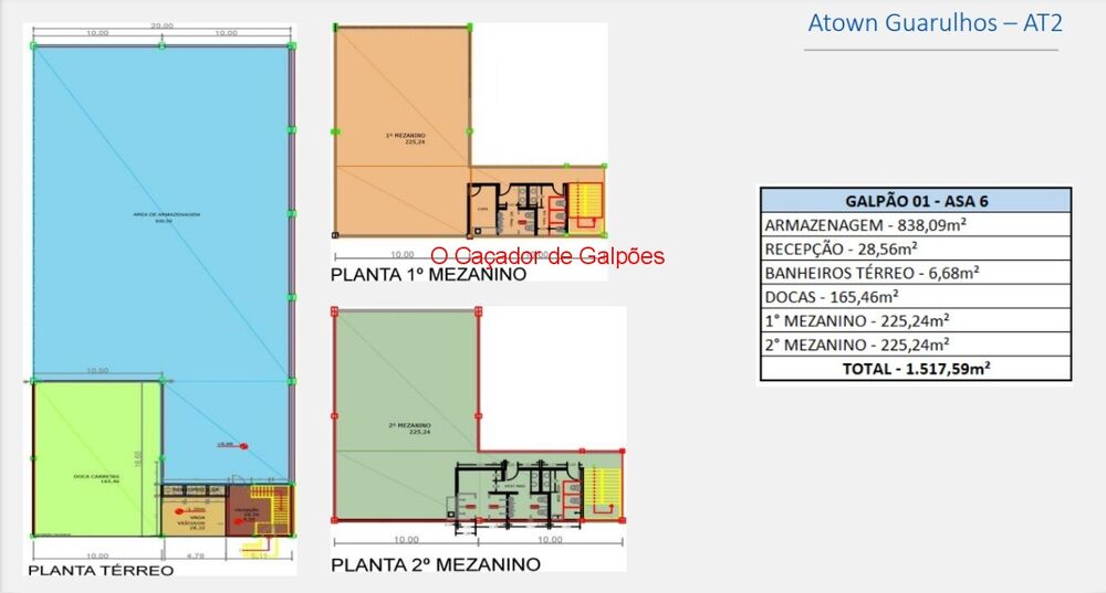Depósito-Galpão, 838 m² - Foto 2