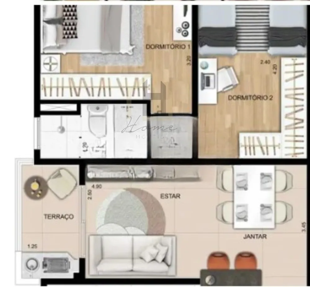 Apartamento, 2 quartos, 55 m² - Foto 14