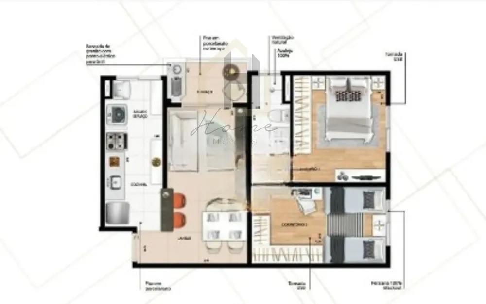 Apartamento, 2 quartos, 55 m² - Foto 7