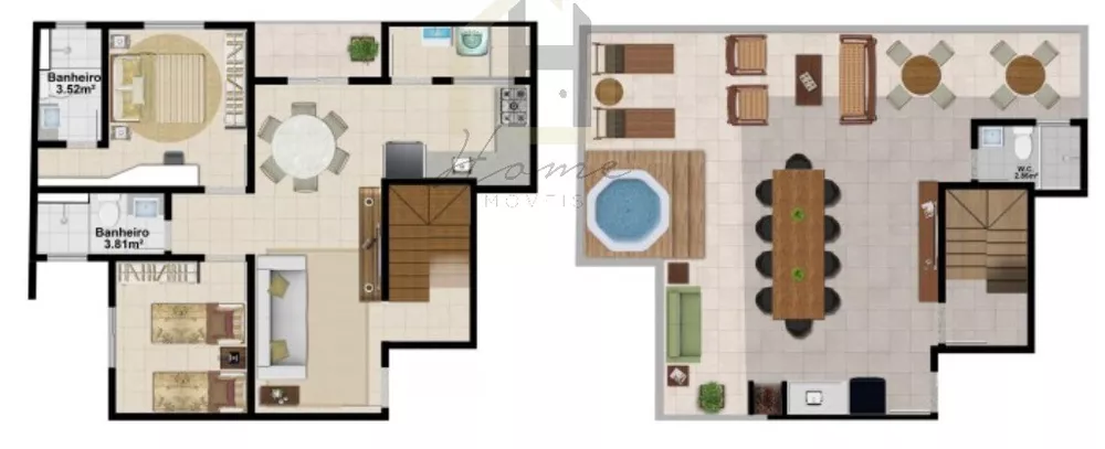 Cobertura, 2 quartos, 121 m² - Foto 7