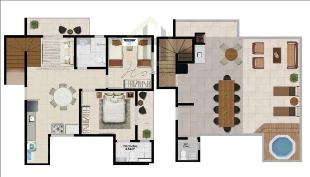 Cobertura, 2 quartos, 121 m² - Foto 7