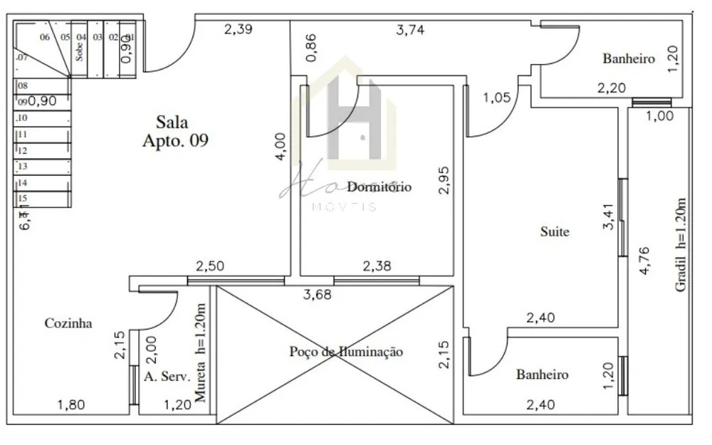 Cobertura, 2 quartos, 121 m² - Foto 11