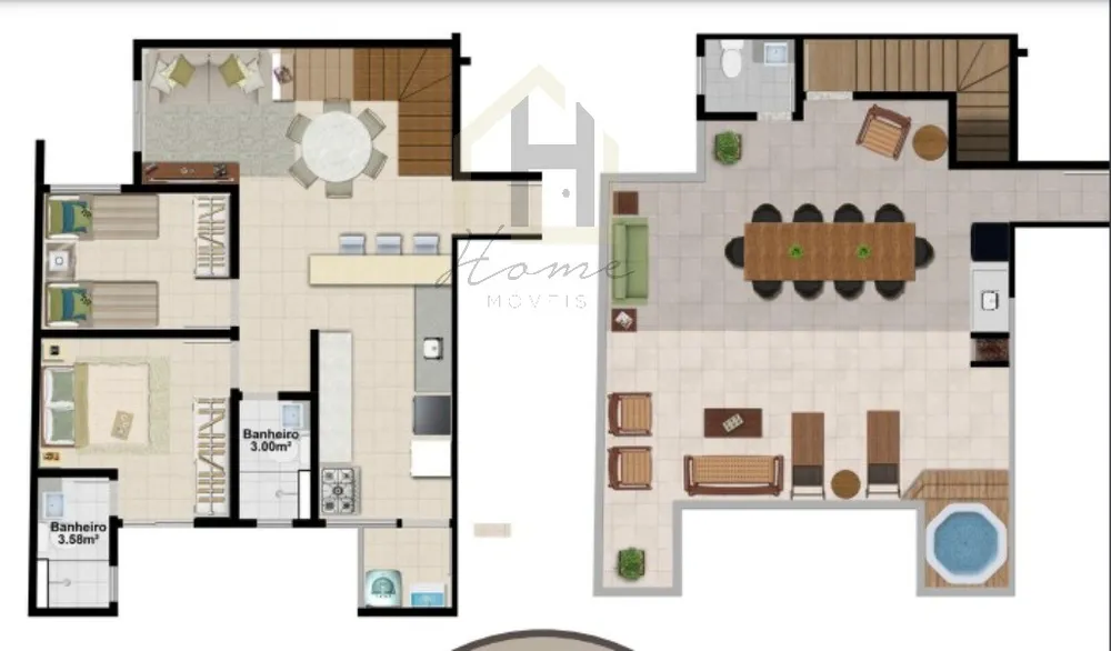Cobertura, 2 quartos, 121 m² - Foto 9