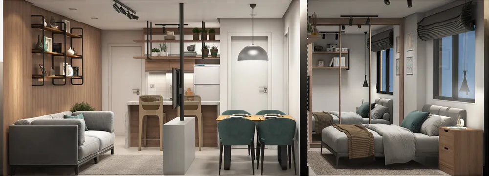 Apartamento, 1 quarto, 32 m² - Foto 3